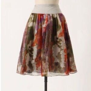 Anthropologie Edyme & Esylte Watercolor Skirt